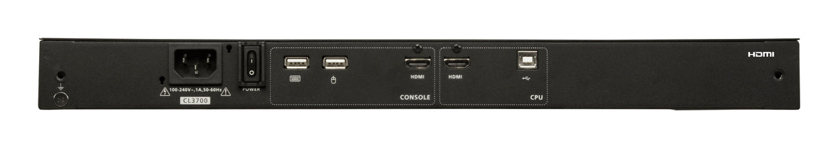 ATEN CL3700NW – 18,5" Rack-LCD-Konsole – 1920 × 1080/60 Hz, USB, IT-Layout – 1U