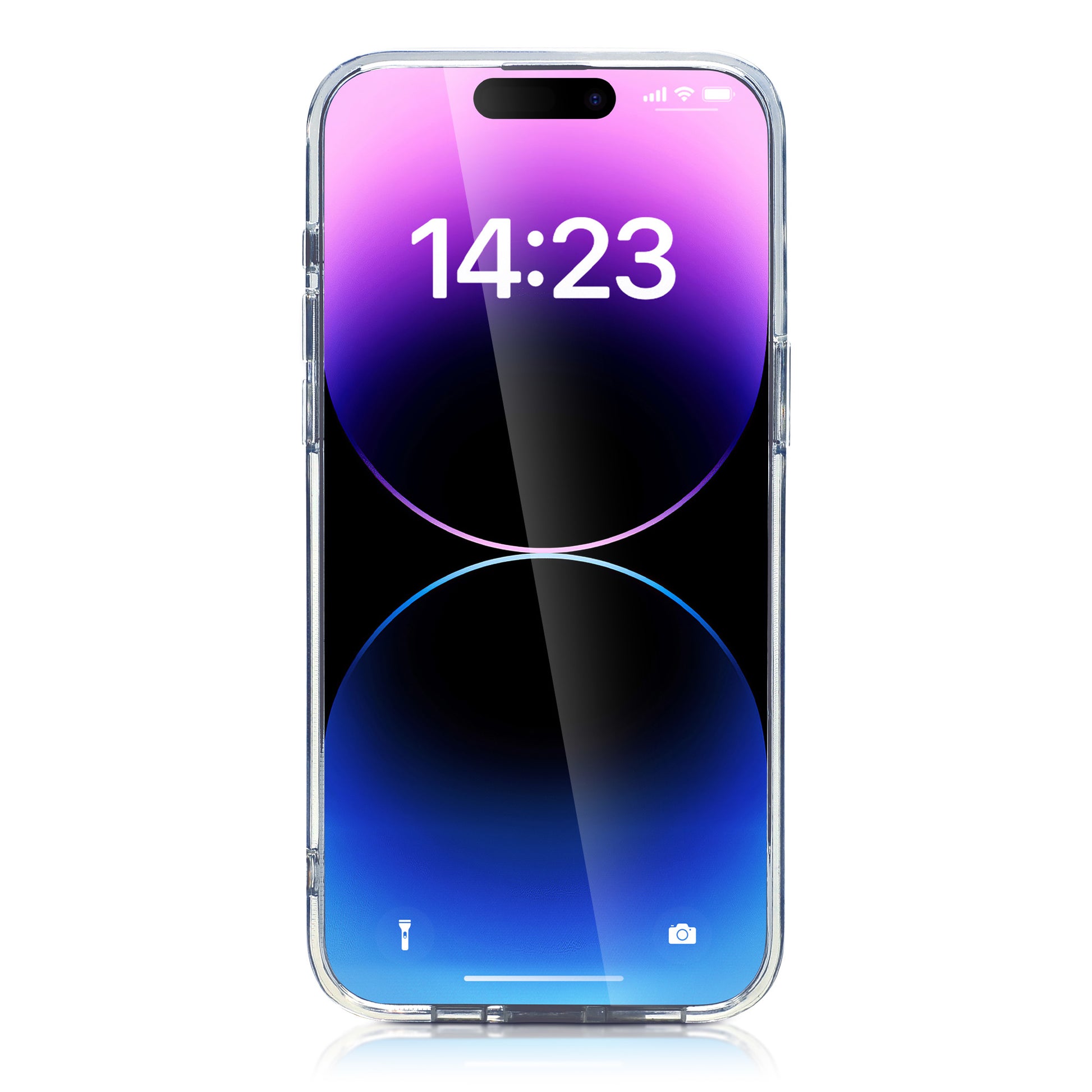 nevox StyleShell SHOCKFlex Backcover – für Apple iPhone 15 Plus, MagSafe, PC+TPU, Transparent