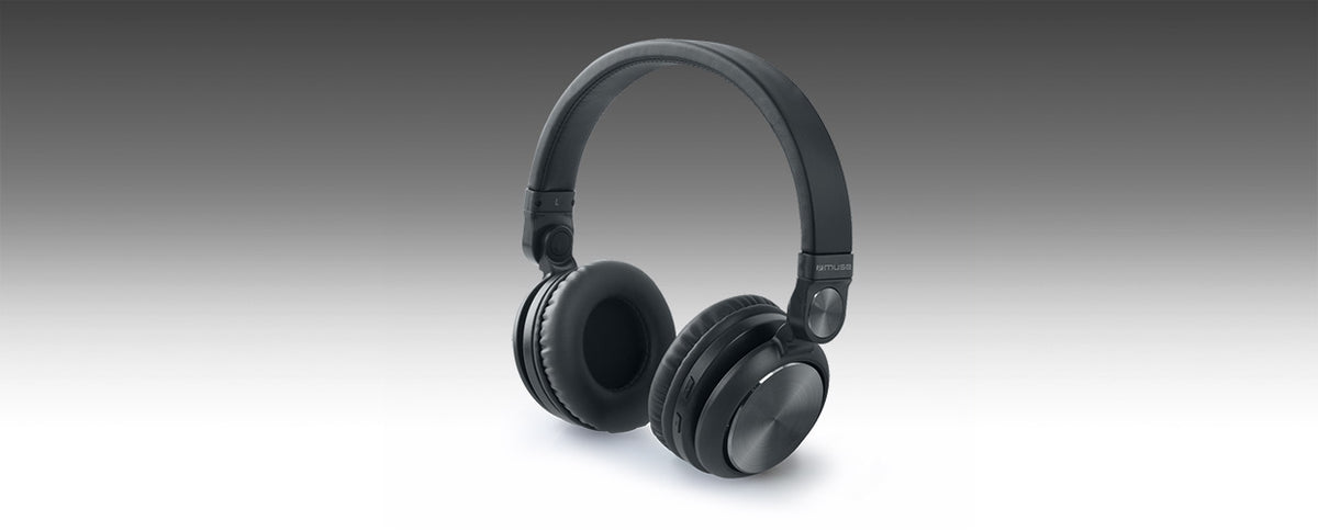 Muse M-276 BT On-Ear Kopfhörer – Stereo, Kabel + BT, 3,5 mm Klinke, BT 4.2, Schwarz