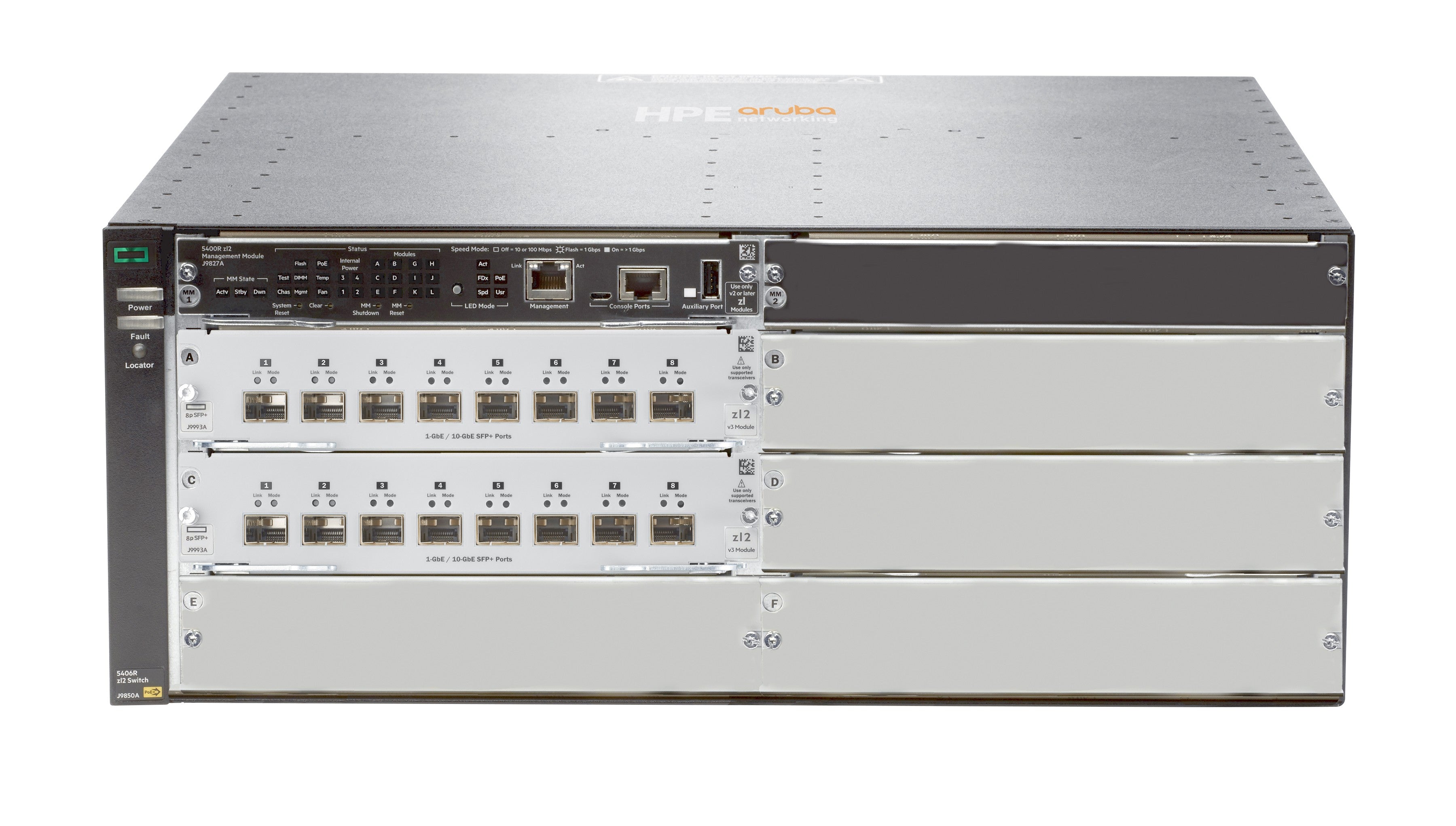 HPE 5406R JL095A v3 zl2 – Managed Switch – 16×SFP+