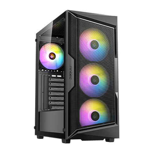 Antec AX61 Elite – PC-Gehäuse (Midi-Tower) – für ATX, micro ATX, ITX, Schwarz