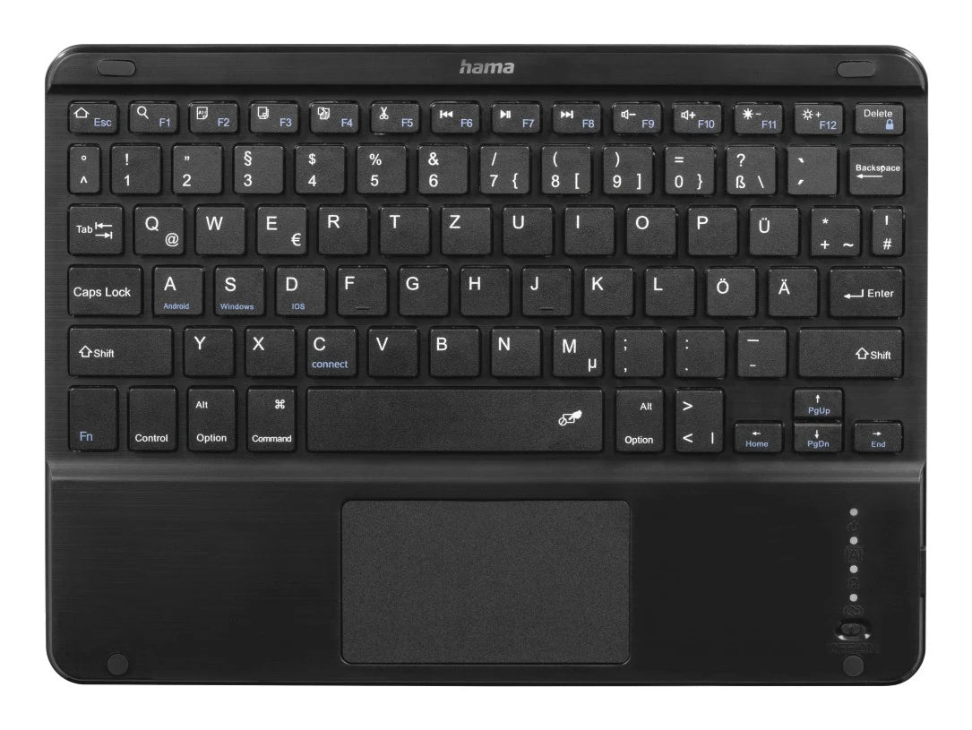 Hama Premium Tastatur-Case für Samsung Galaxy Tab S11 11" – QWERTZ, mit Akku – Schwarz