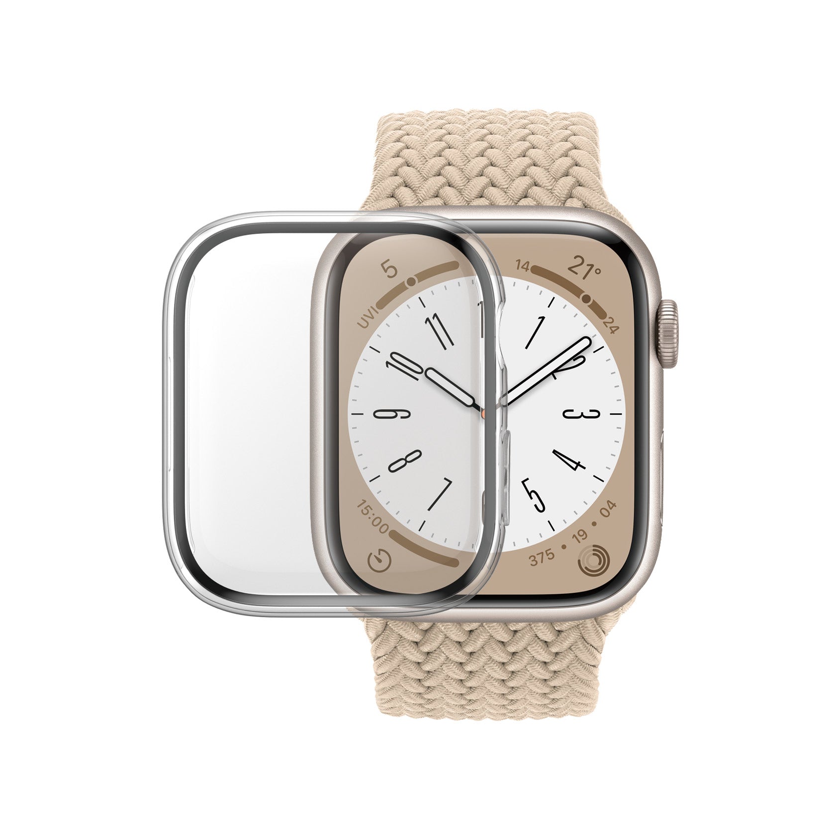 PanzerGlass Full Body (Std) – Displayschutz – für Apple Watch Series 7/8 (45 mm), Transparent, 1 Stück