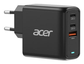 Acer ZL.ADTCC.00J USB-Desktop-Ladegerät 67 W – USB-C×2, USB-A×1 – PD, GaN, 2 m Kabel, schwarz