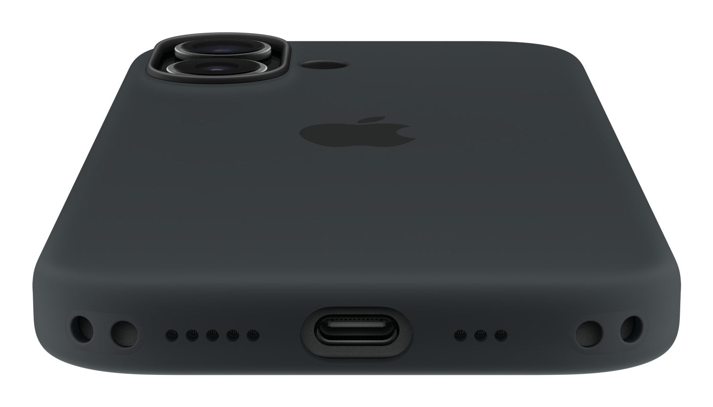 Apple Backcover – für Apple iPhone 17 – MagSafe, Silikon+Mikrofaser, Schwarz