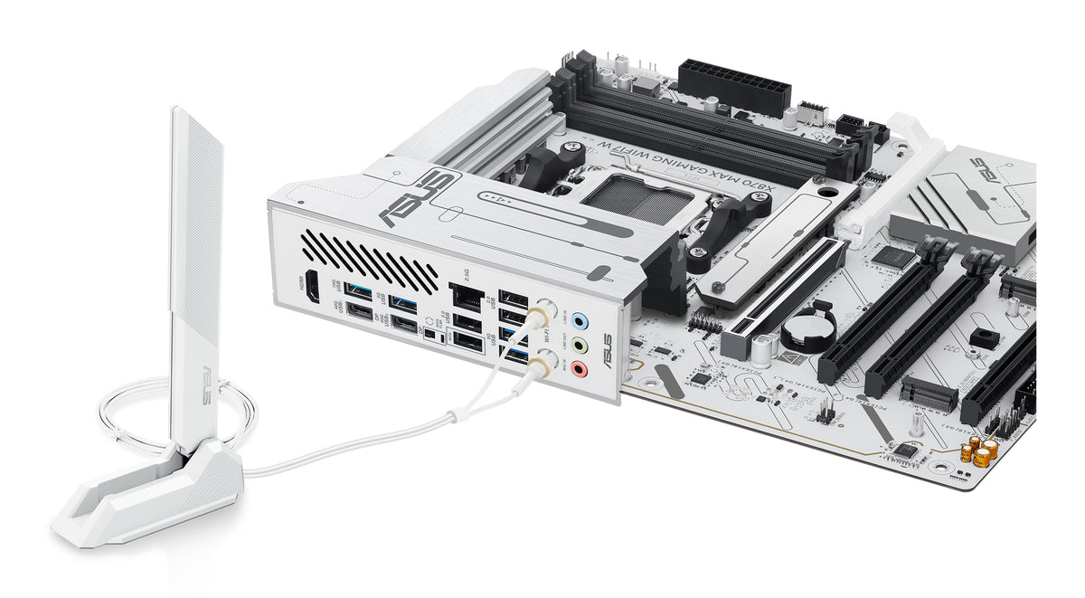 ASUS X870 Max Gaming WiFi7 W – Mainboard – AM5, AMD X870, ATX, DDR5