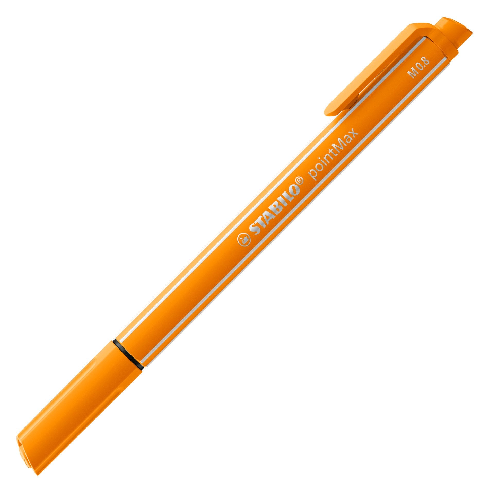 STABILO pointMax Fineliner – 0,8 mm, orange, belüftete Kappe