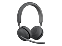 Logitech Zone Wireless 2 Office-Headset – On-Ear, Stereo, Kabel + BT, ANC, UC-optimiert, USB-C-Dongle, Graphit