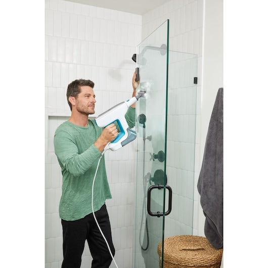 Black & Decker Dampfbesen – 500 ml, türkis, für Polstermöbel
