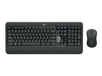 Logitech MK540 – Tastatur, kabellos (2,4 GHz), US-Layout (EN), Fullsize (mit Ziffernblock)