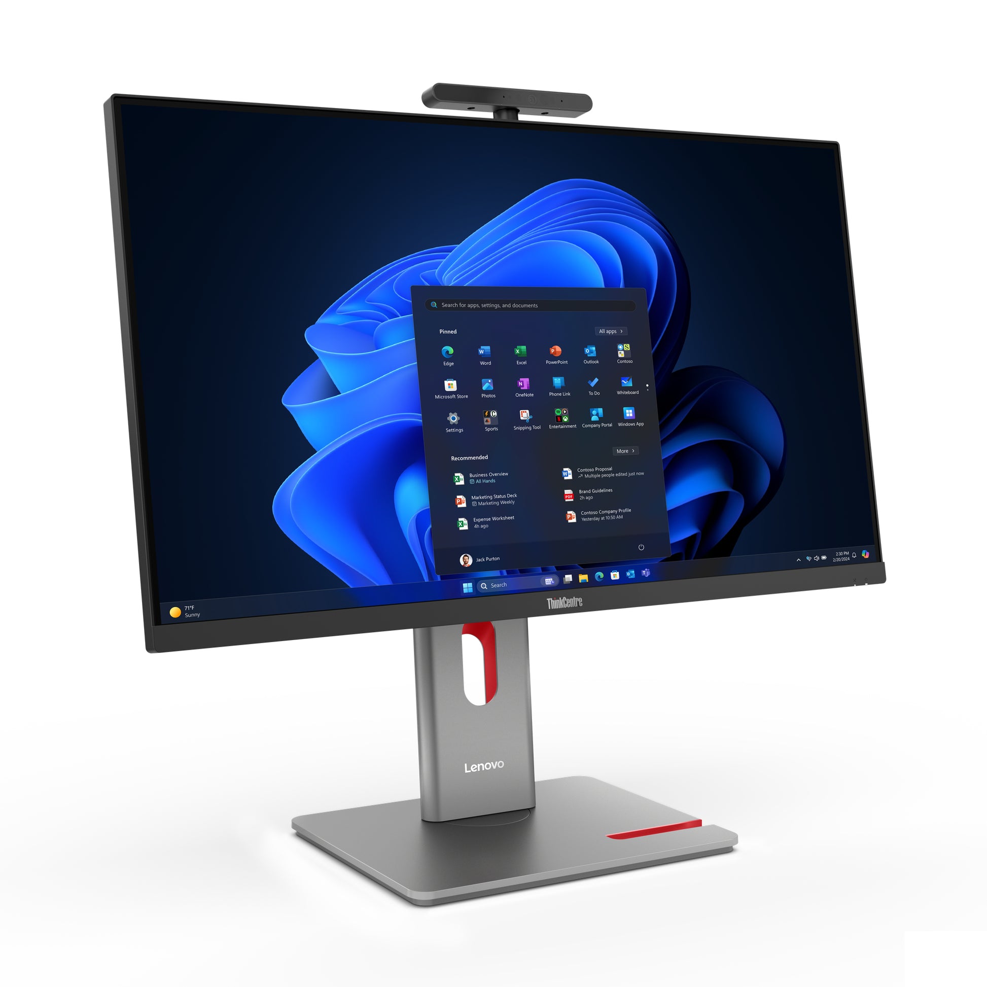 Lenovo All-in-One – 27" Quad HD, Intel Core Ultra 7 265, 32 GB RAM, 512 GB SSD, Windows 11 Pro