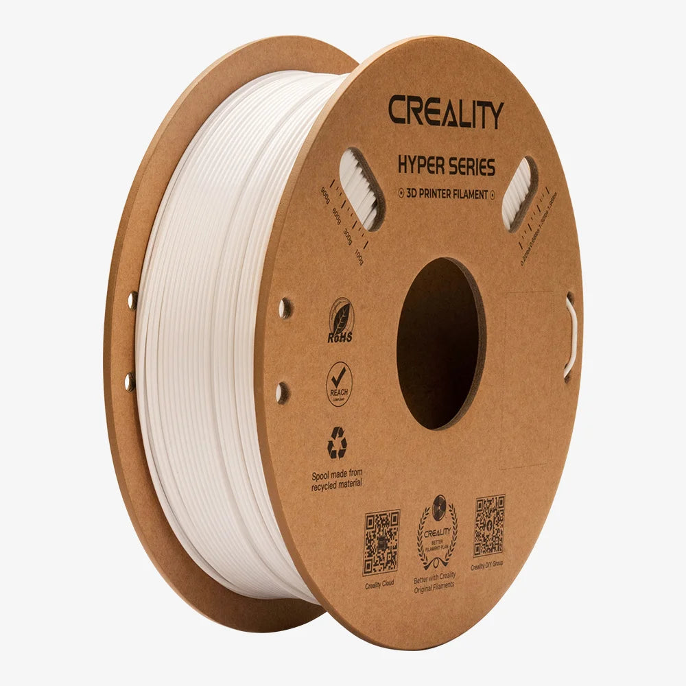 Creality 3D-Drucker-Filament Hyper PETG 1,75 mm Weiss, 1 kg – für Creality 3D