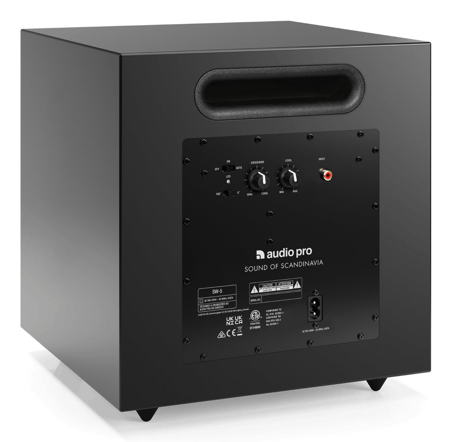 Audio Pro SW-5 – Subwoofer – 150 W, 8", Schwarz