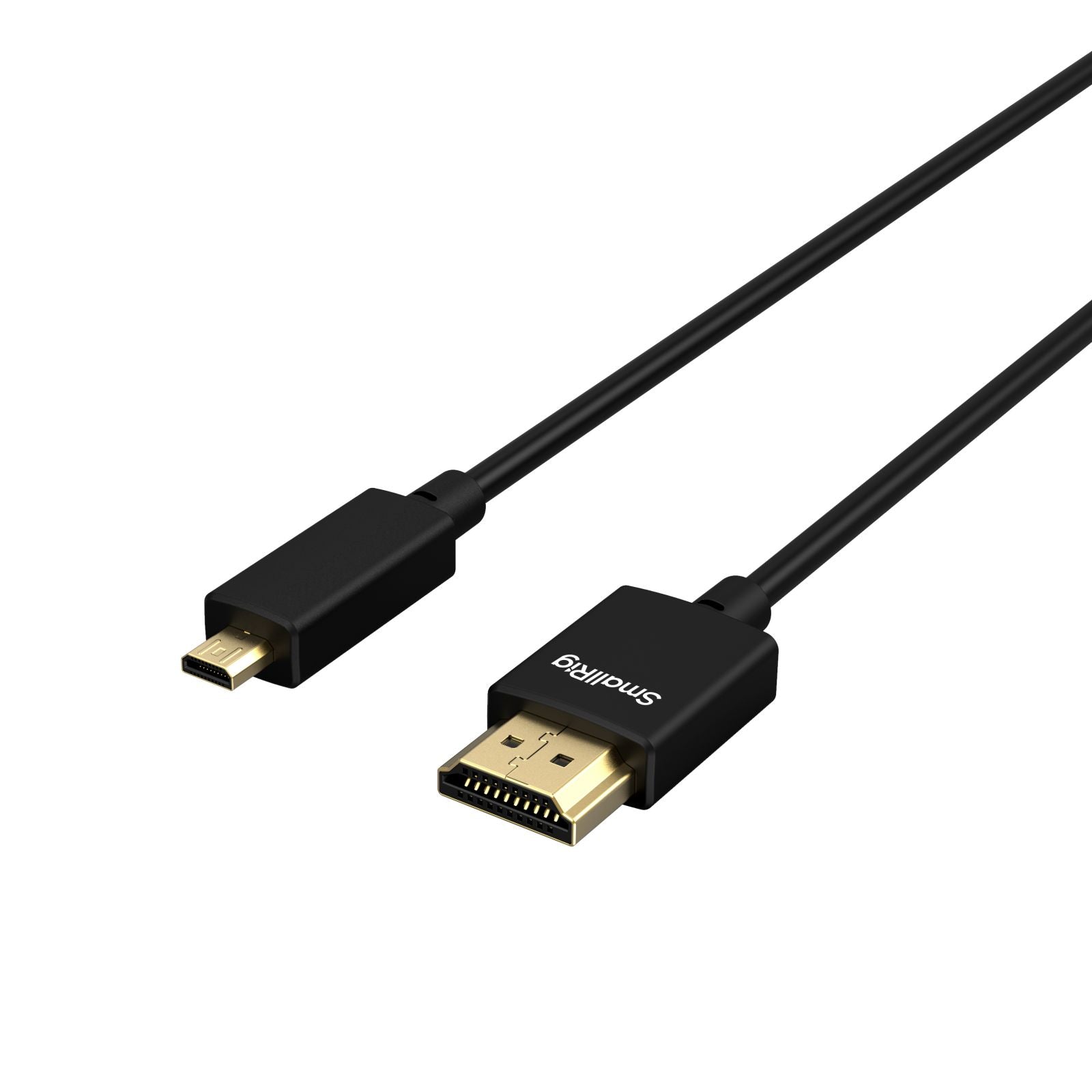 SmallRig Micro-HDMI auf HDMI Kabel HDMI 2.0 4K 60 Hz – 1 m – für Geräte mit Micro-HDMI-Anschluss