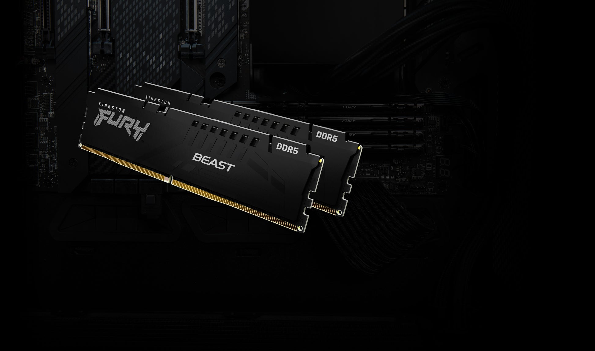Kingston Technology Kingston FURY Beast KF560C30BBEK2-32 – 32 GB DDR5 6000 MT/s, 2×16 GB, 288-poliger DIMM, CL30, für PC