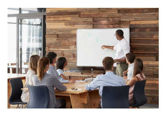Bi-Office Whiteboard – 60 × 45 cm, Emaille, Alu-Rahmen, Wandmontage, inkl. Stiftablage