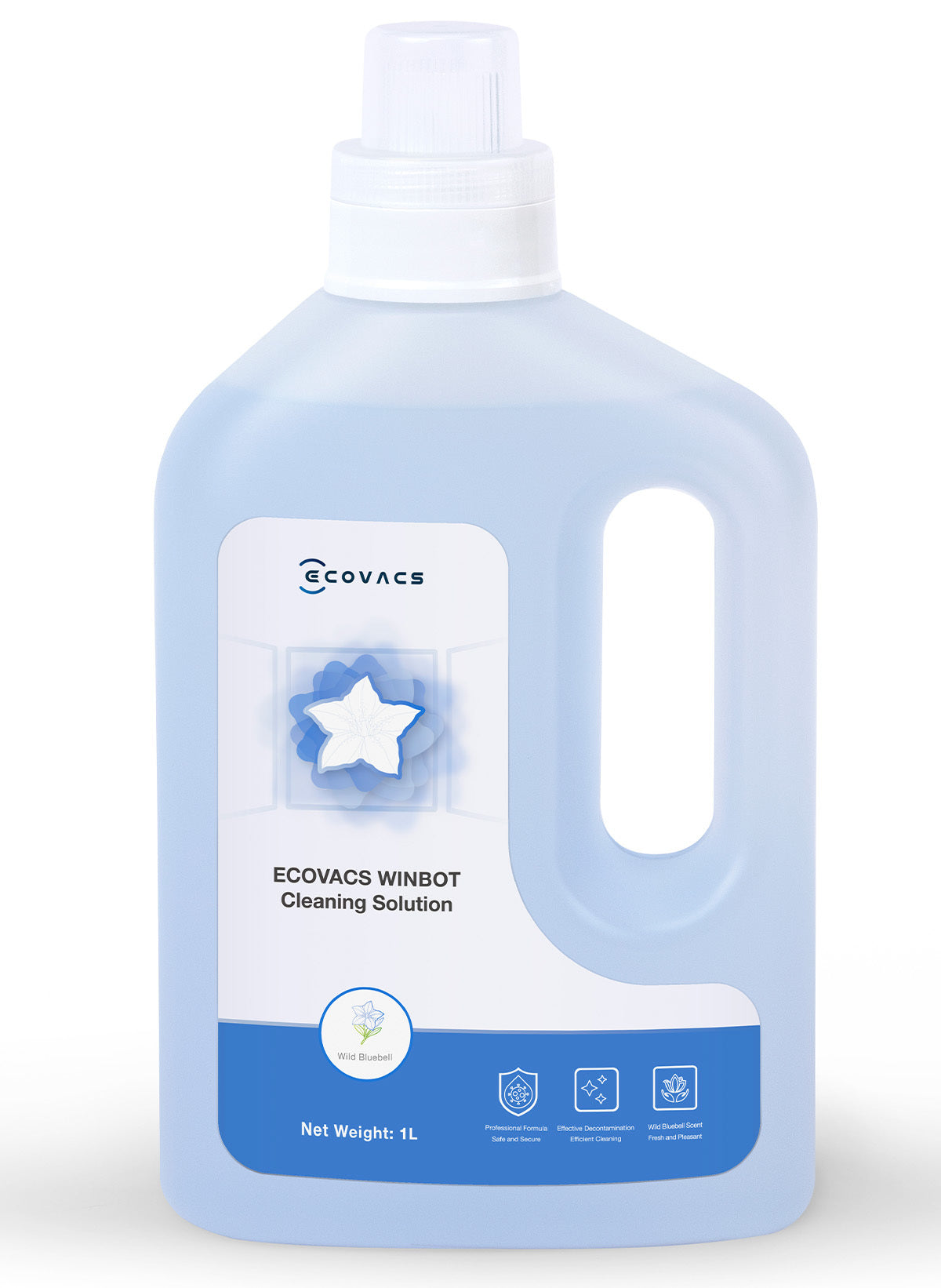 Ecovacs W-SO01-0007 Glas-/Oberflächenreiniger für Fenster, für Winbot – Flüssigkeit – 1 l