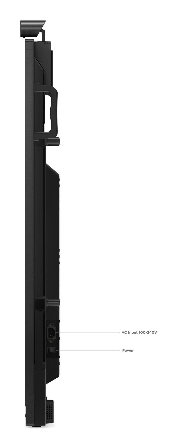 Lenovo ThinkVision T65 – 65" Touch, 3840 × 2160 (4K), IPS, Webcam, LAN
