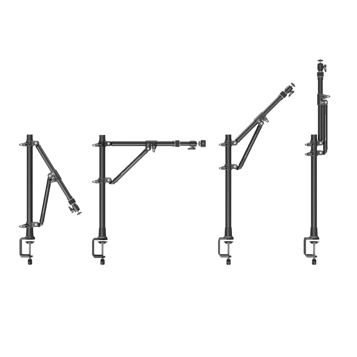 SmallRig 4304 Desktop-Overhead-Halterung – 3 kg, höhenverstellbar, 1/4"-Gewinde – für alle Marken – Schwarz