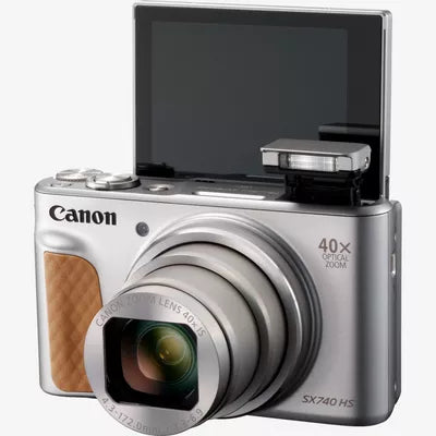 Canon PowerShot SX740 HS Lite Edition – 40× optischer Zoom, 20,3 MP, 4K, Silber