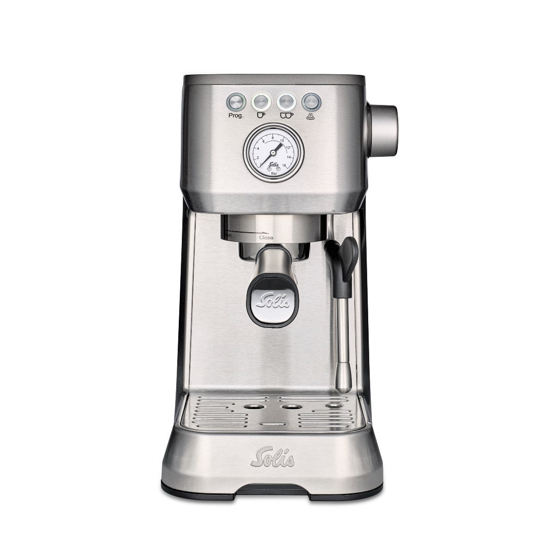 Solis Barista Perfetta Plus Typ 1170 Siebträgermaschine – 15 bar, 1,7 l, 2 Tassen, Silber