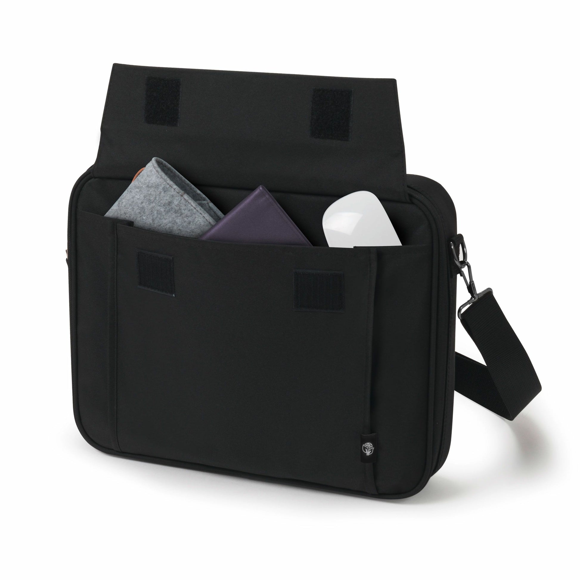 DICOTA Notebook-Tasche bis 17,3" – abnehmbarer Schultergurt, Zusatzfächer – Schwarz