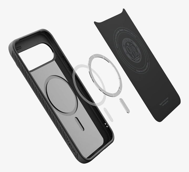 Spigen Liquid Air MagFit Backcover – für Google Pixel 10/10 Pro, TPU, Matt Schwarz