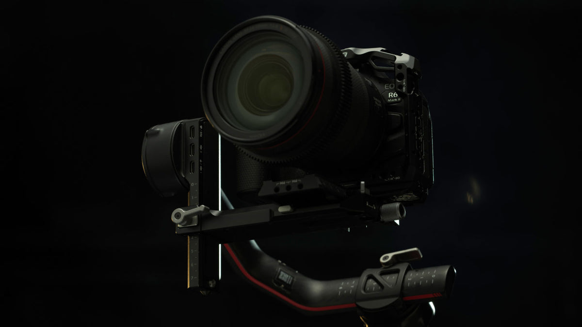 Tilta TA-T45-FCC-B Kameracage – Aluminium, 156 × 123 × 62 mm, 417 g – für Canon R6 Mark II – Schwarz