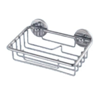 TESA Seifenhalter (Wand) – Edelstahl, Kleben, 13,5×9,5×5 cm, Silber