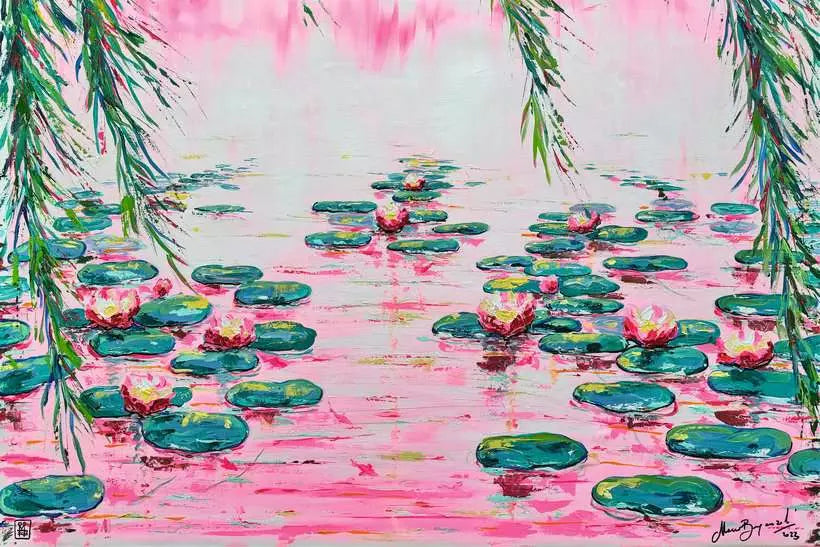Ravensburger Puzzle Pink Water Lilies – 4000 Teile – 92 × 138 cm – ab 14 J.