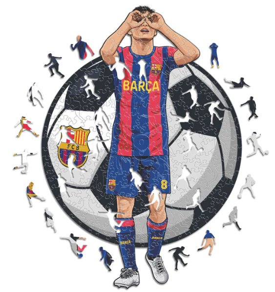 Iconic Puzzles Puzzle FC Barcelona – Pedri – 150 Teile – 21 × 30 cm – ab 10 J. – Holz – mehrfarbig