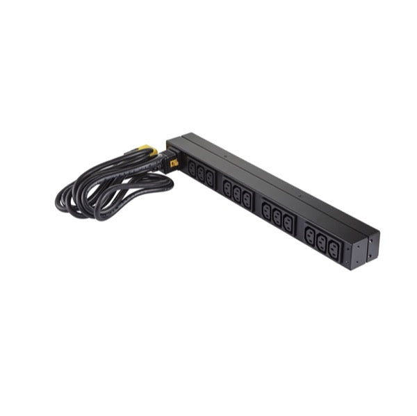 APC Rack-PDU Basic, einphasig, 12× IEC C13, 16 A, Stecker IEC C20, 1U horizontal, 3,7 kW