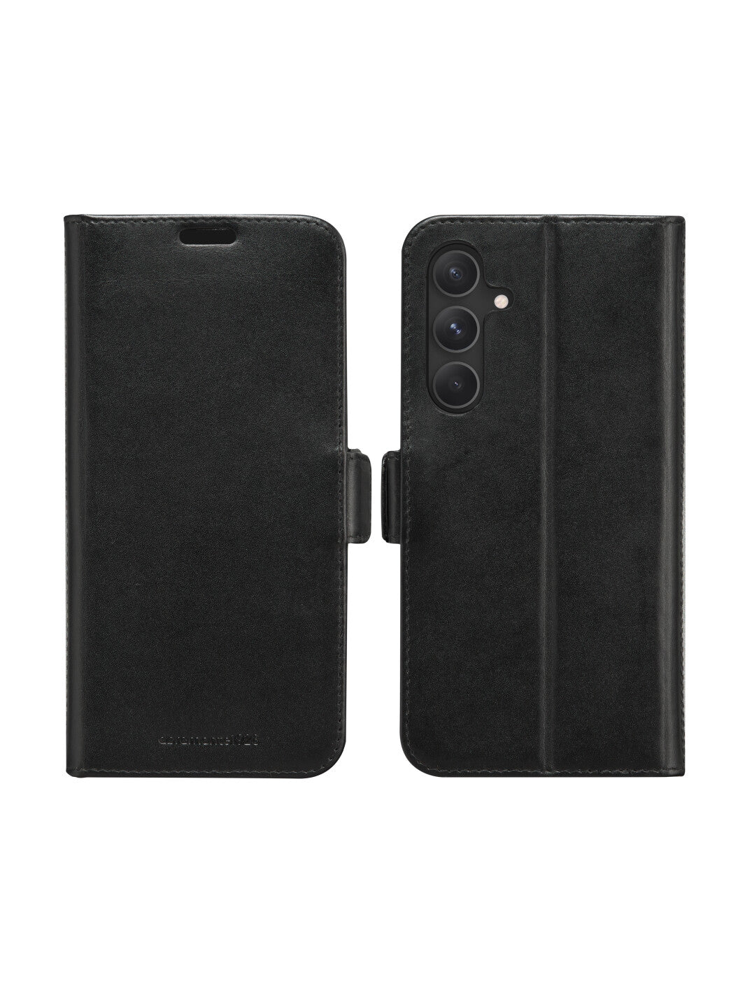 dbramante1928 Wallethülle – für Samsung Galaxy S24, mit Ständer, 3 Kartenfächer, Leder, Schwarz