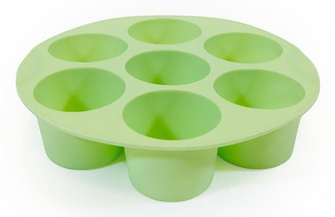 Muitomas Silikon-Muffinform für Heissluftfritteusen – 17,5 × 17,5 × 4 cm, Grün