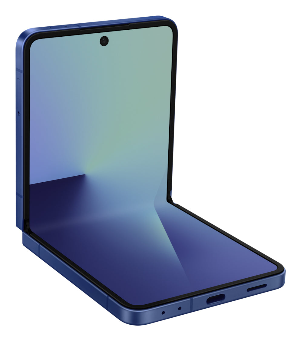 Samsung Galaxy Z Flip7 – blau, 6,8", 2520 × 1080, Android, 512 GB, 12 GB, eSIM, 5G, NFC