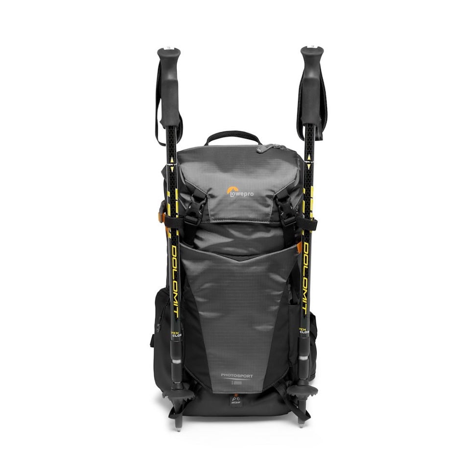 Lowepro PhotoSport BP 15L AW III Kamerarucksack – 15 l, Regenschutz – für Systemkameras und mehr – Grau