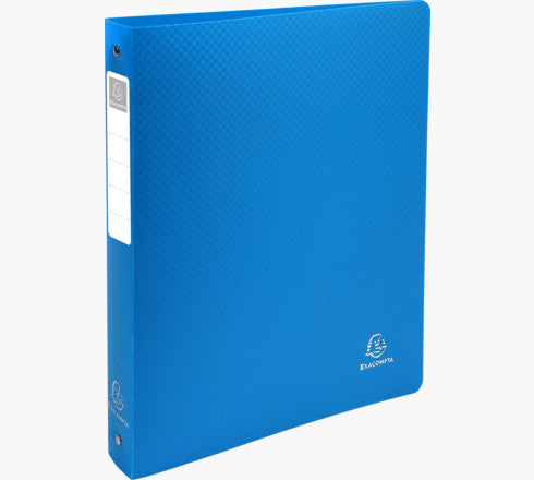 Exacompta Ringbuch – 4-Ring Ø 30 mm – für A4 – Rückenbreite 4 cm – Blau
