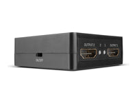 Lindy 2 Port HDMI 18G Splitter Kompakt – HDMI-Splitter, 1×2, 18 Gbit/s, HDMI