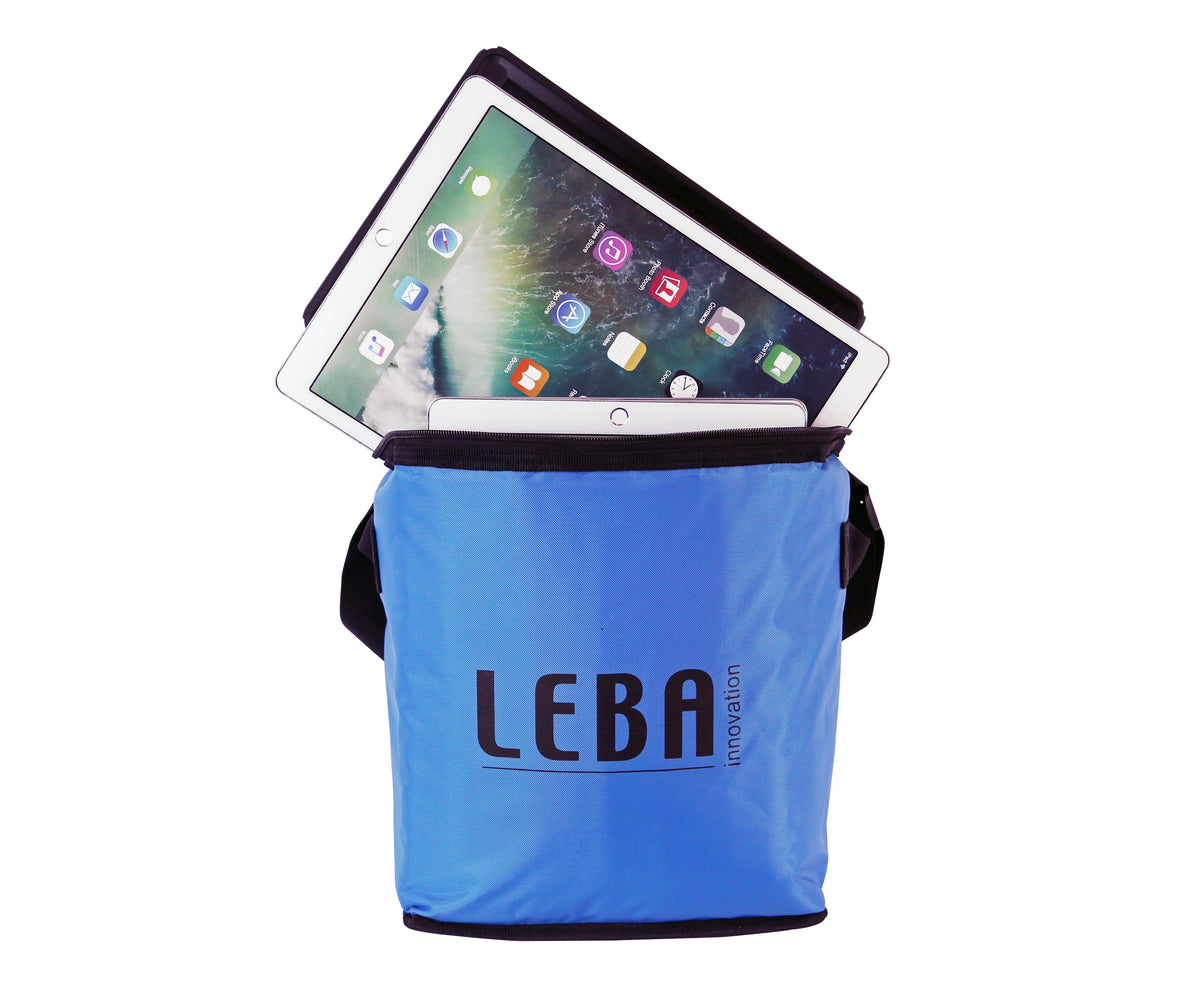 LEBA Innovation Leba NoteBag Lade-/Aufbewahrungsschrank – für 10 Geräte – AC-Kabel – Blau