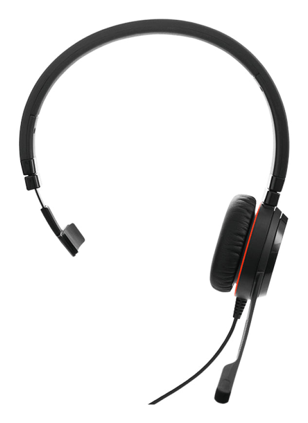 Jabra Evolve 30 II UC Office-Headset – On-Ear, Mono, Kabelgebunden, USB-C/USB-A, Schwarz