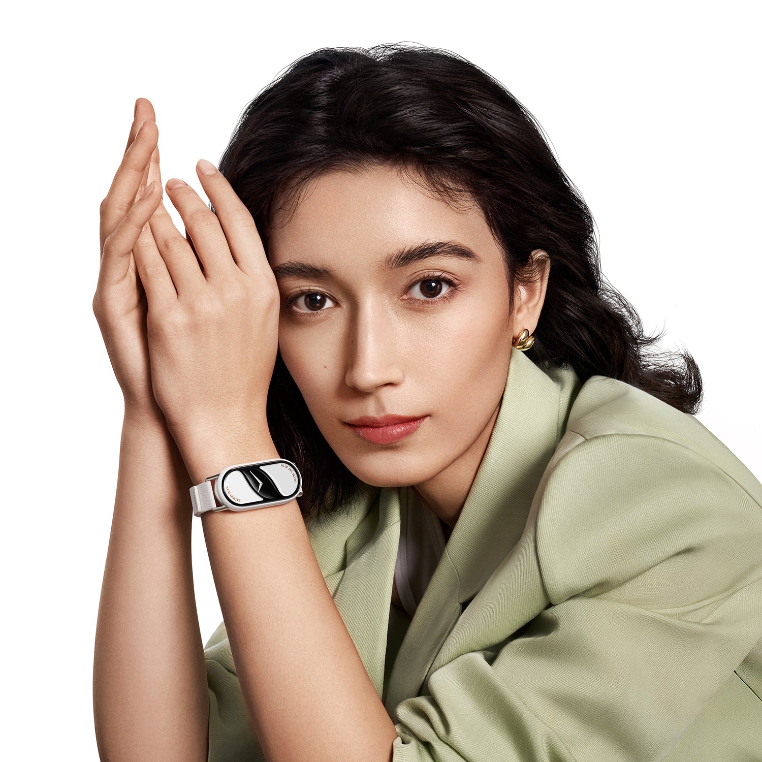 Xiaomi Watch 5 47 mm – Aluminium Silber, Sportband, Grün, 50 m, für iPhone
