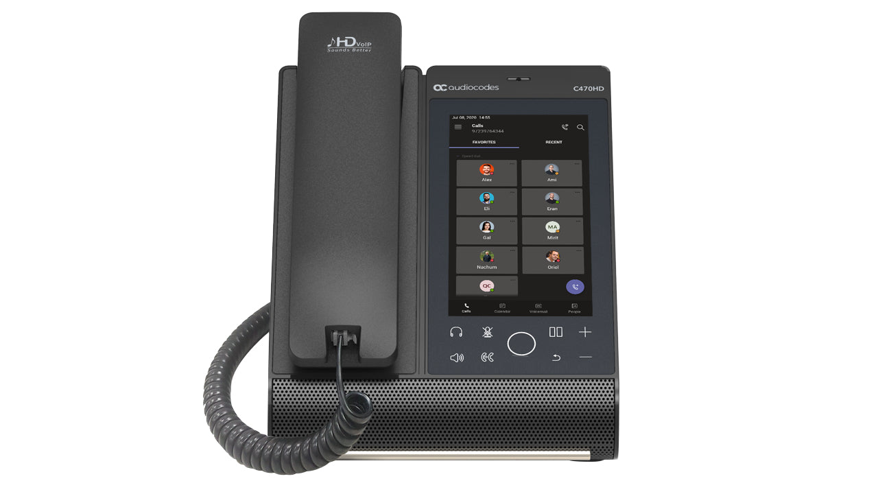 AudioCodes C470HD – Touchscreen, für Microsoft Teams, PoE