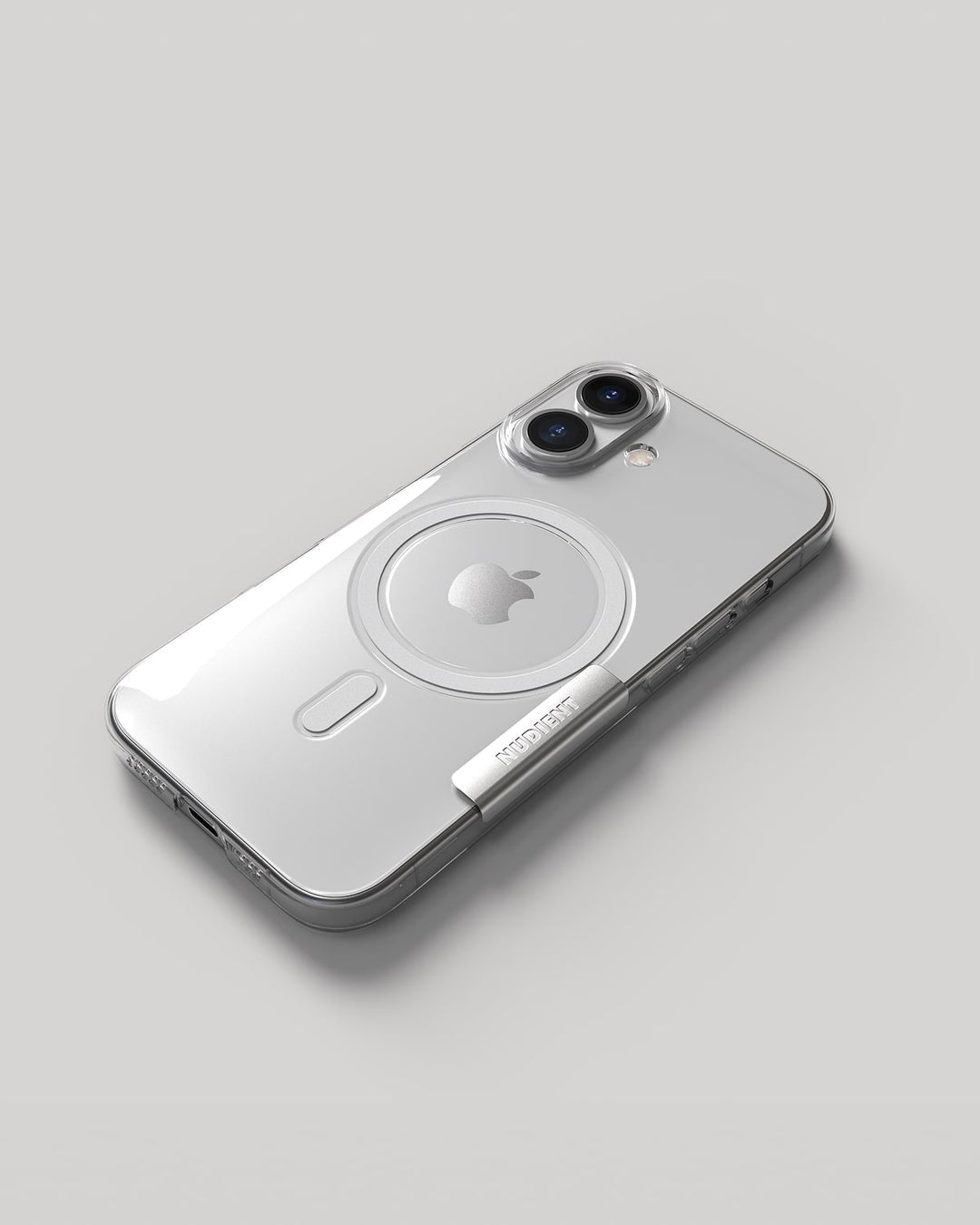 Nudient – Backcover – für Apple iPhone 17 – transparent – MagSafe-kompatibel