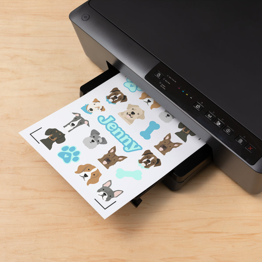 Cricut Stickerpapier – für Cricut Maker, Explore 3 und Joy Xtra – A4 – Transparent – 6 Stk.