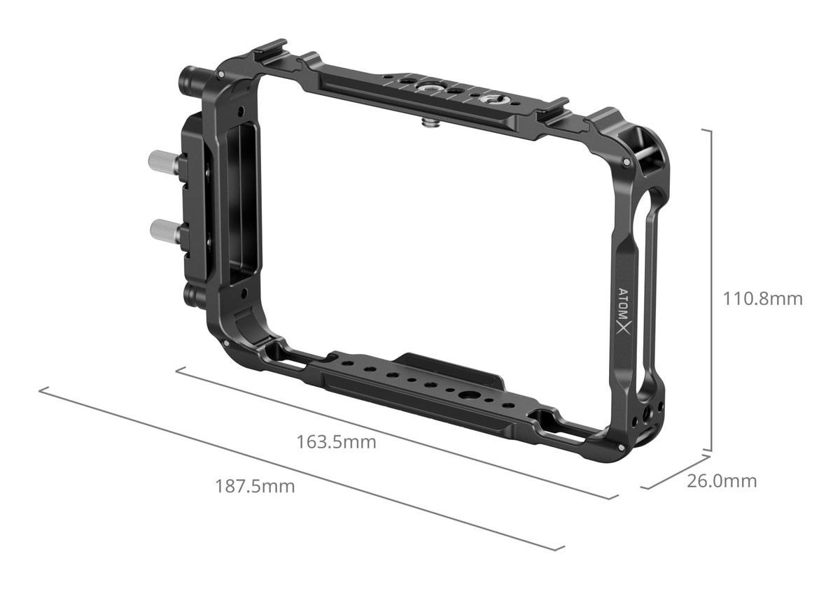 SmallRig CMA2209B Kamera-Monitorkäfig – 187,8 × 110,8 × 26,1 mm – für Atomos Ninja V, Ninja V+, Ninja und andere