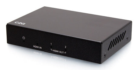 C2G HDMI Splitter, HDMI 2.0, 1× HDMI In / 2× HDMI Out, 4K@60 Hz, HDR, Schwarz