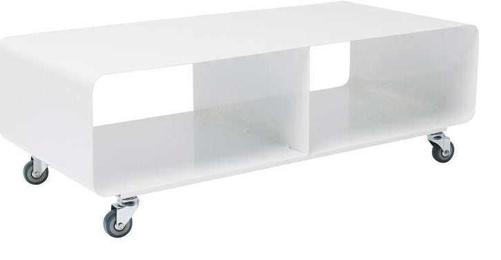 Kare TV-Möbel Lounge M – 90 × 42 × 30 cm, rechteckig – Stahl – weiss