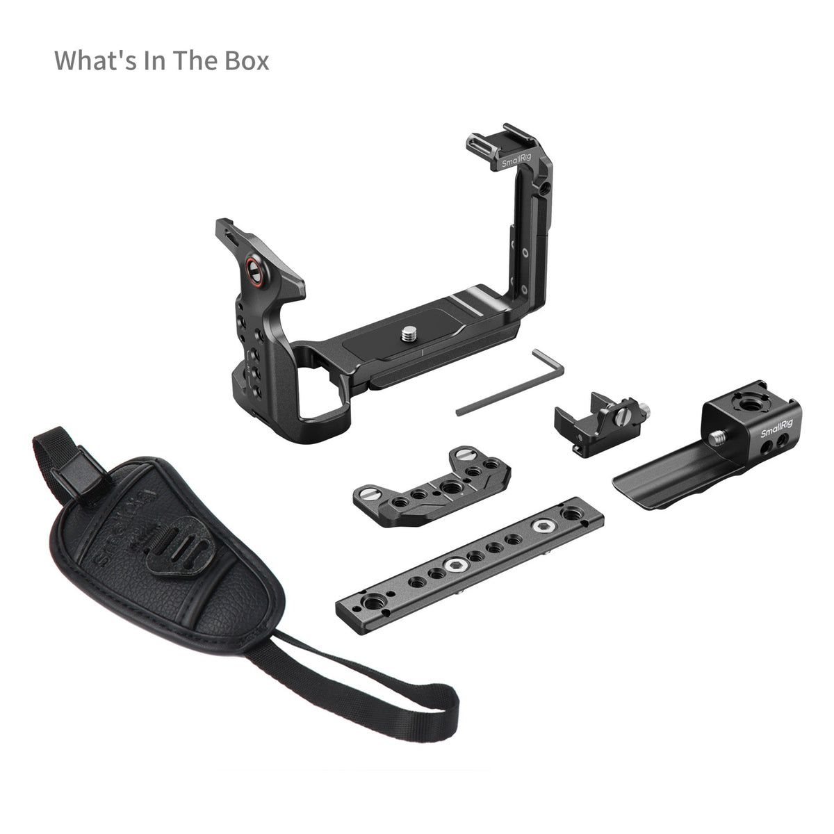 SmallRig 5588 Käfig – Aluminium, PU-Leder, Edelstahl – für Sony FX2 – Schwarz