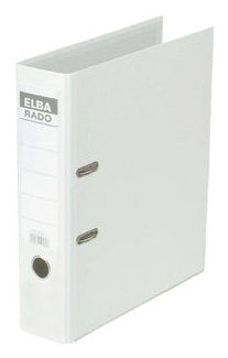 Elba Rado Brillant Ringbuch – 2-Ring – für A4 – Rückenbreite 8 cm – Weiss