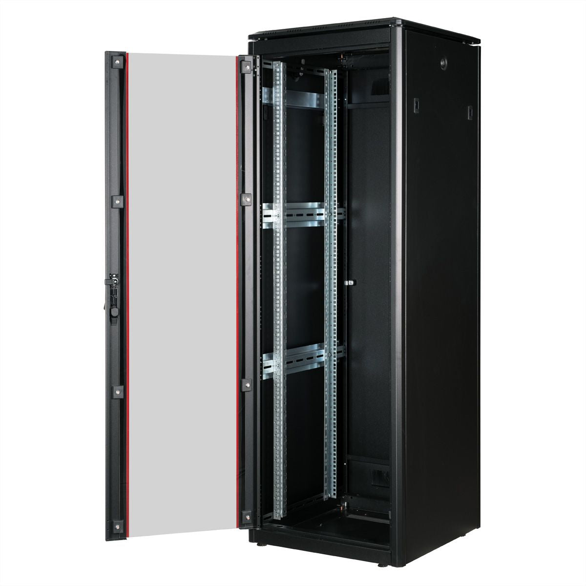 ROLINE Pro – 19" Netzwerkschrank 36U, IP20, abschliessbar, 600 × 800 × 1786 mm, schwarz, Stahl